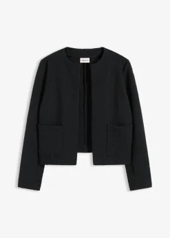 bonprix bonprix Americana corta de punto Negro Hot