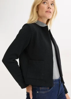 bonprix bonprix Americana corta de punto Negro Hot