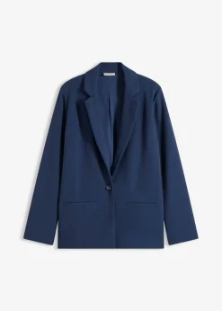 bonprix bonprix Americana de crepé Azul marino Outlet