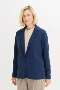bonprix bonprix Americana de crepé Azul marino Outlet