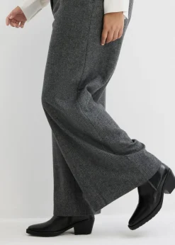 bonprix bonprix Americana de lana con patrón en espiga gris/negro moteado Hot