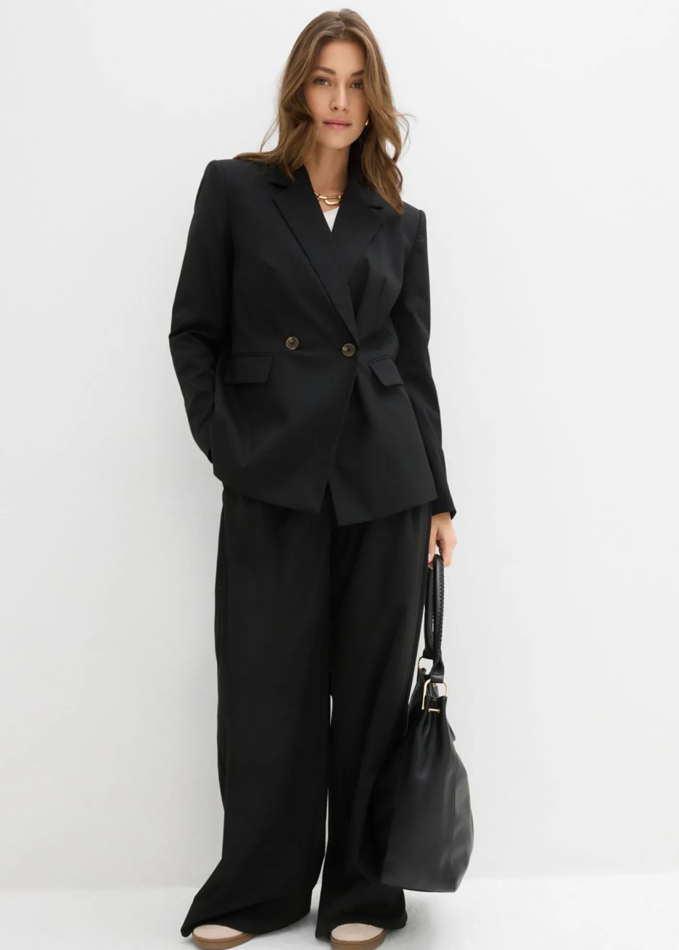 bonprix bonprix Americana de mezcla de viscosa Negro Online