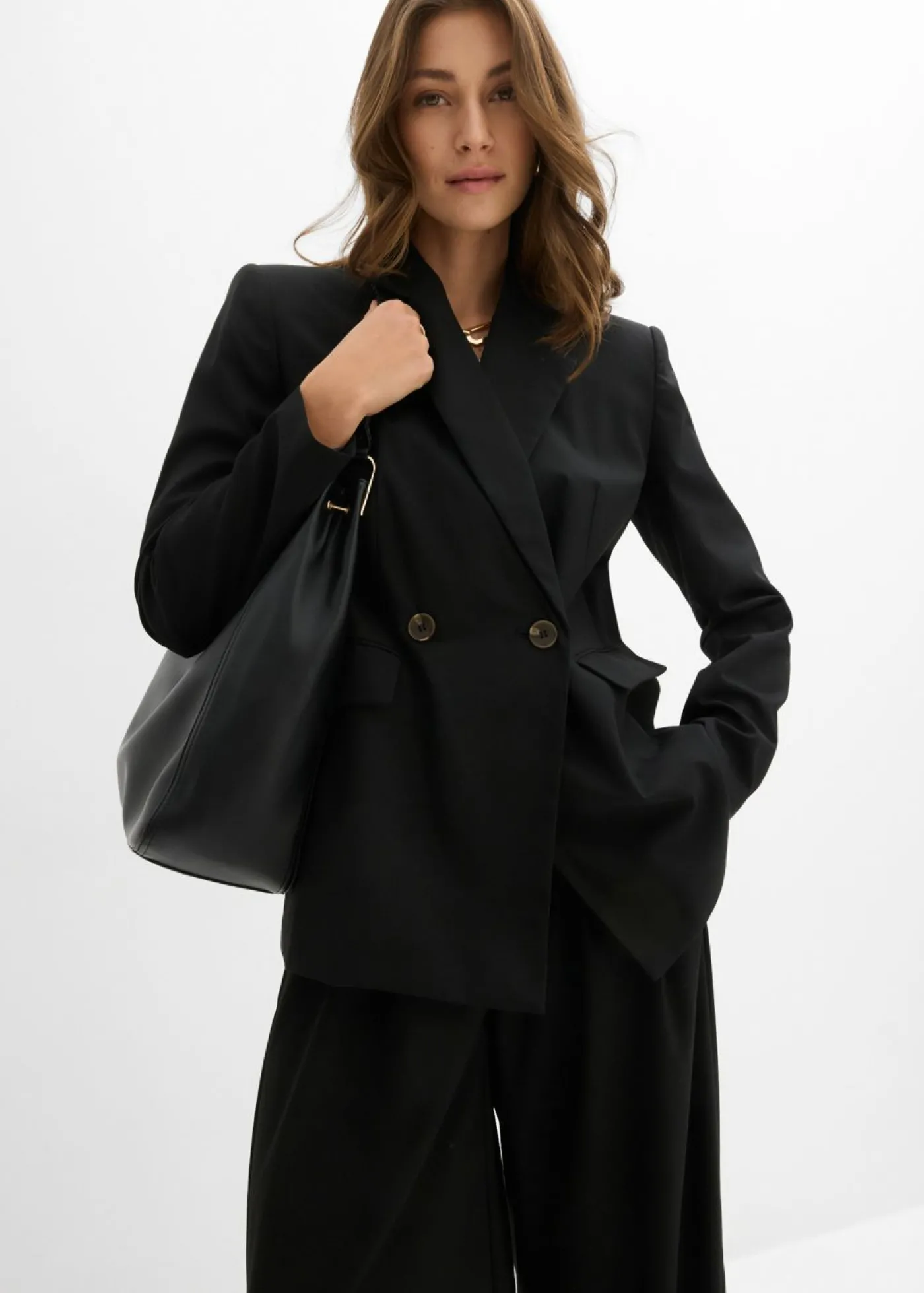 bonprix bonprix Americana de mezcla de viscosa Negro Online