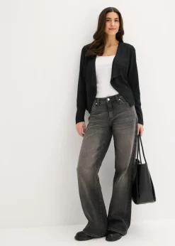 bonprix bonprix Americana de punto de mezcla de viscosa Negro Clearance