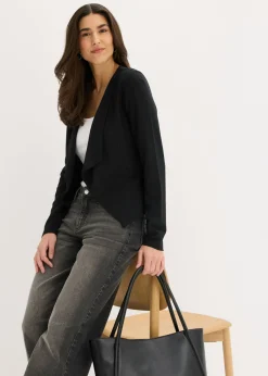 bonprix bonprix Americana de punto de mezcla de viscosa Negro Clearance