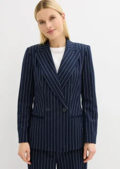 bonprix bonprix Americana de raya diplomática azul marino/blanco lana con rayas Clearance