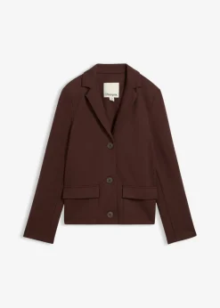 bonprix bonprix Americana de tejido Punto di Roma Marrón oscuro Sale