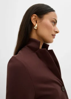 bonprix bonprix Americana de tejido Punto di Roma Marrón oscuro Sale