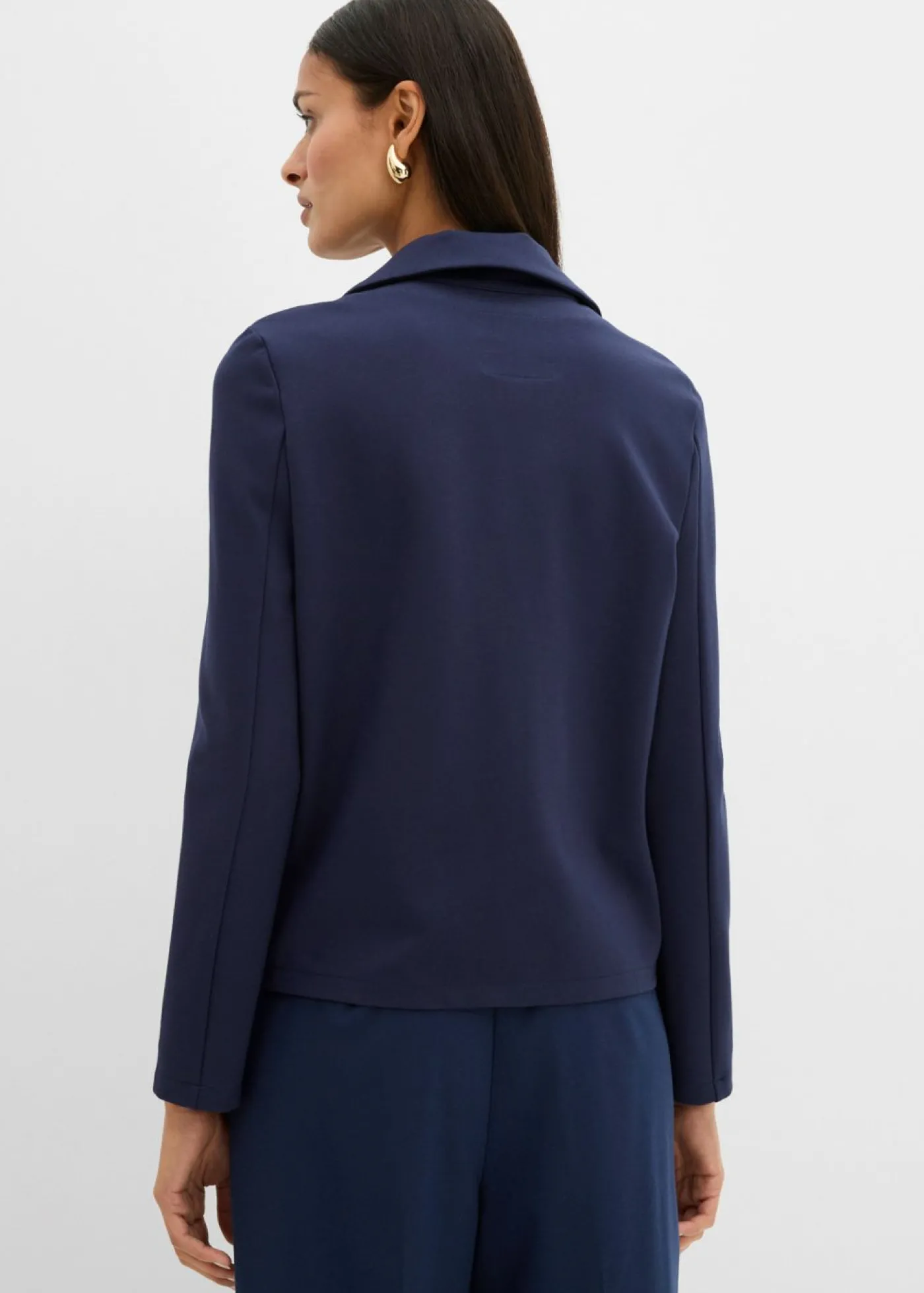 bonprix bonprix Americana de tejido Punto di Roma Azul marino Discount