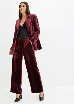bonprix bonprix Americana de terciopelo suave rojo avellana Discount