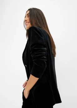 bonprix bonprix Americana de terciopelo suave Negro Online