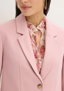 bonprix bonprix Americana elástica de una sola fila orquídea ahumado-rosa claro-malva moteado Outlet