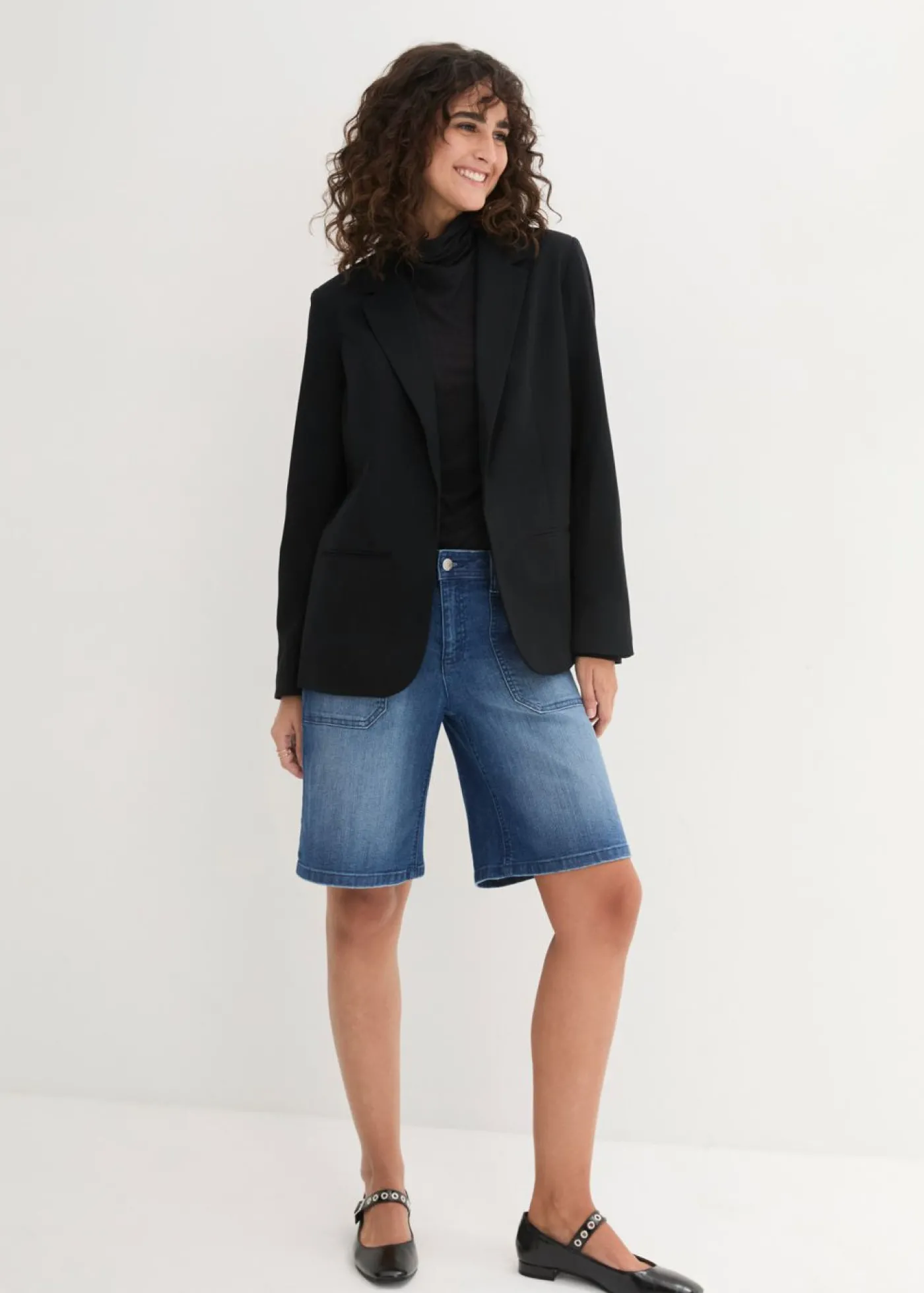 bonprix bonprix Americana holgada Negro Outlet