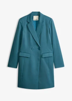 bonprix bonprix Americana larga con escote en V y mangas largas verde pimiento Discount