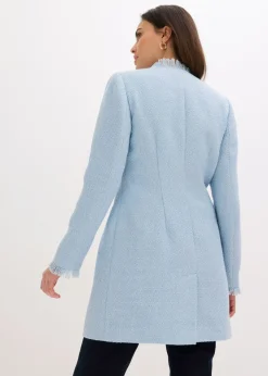 bonprix bonprix Americana larga de bouclé azul pálido Best