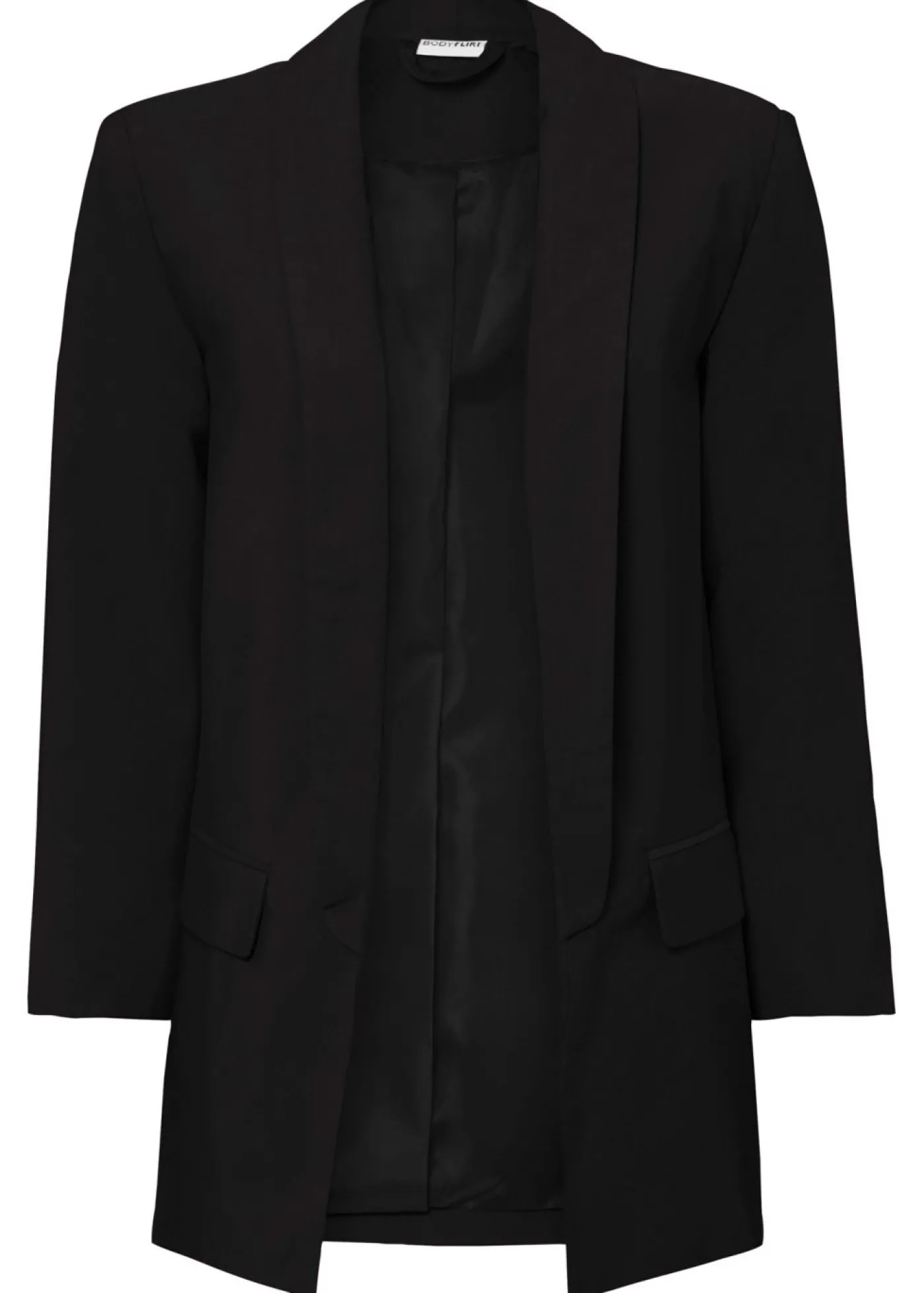 bonprix bonprix Americana larga de mezcla de viscosa Negro Sale