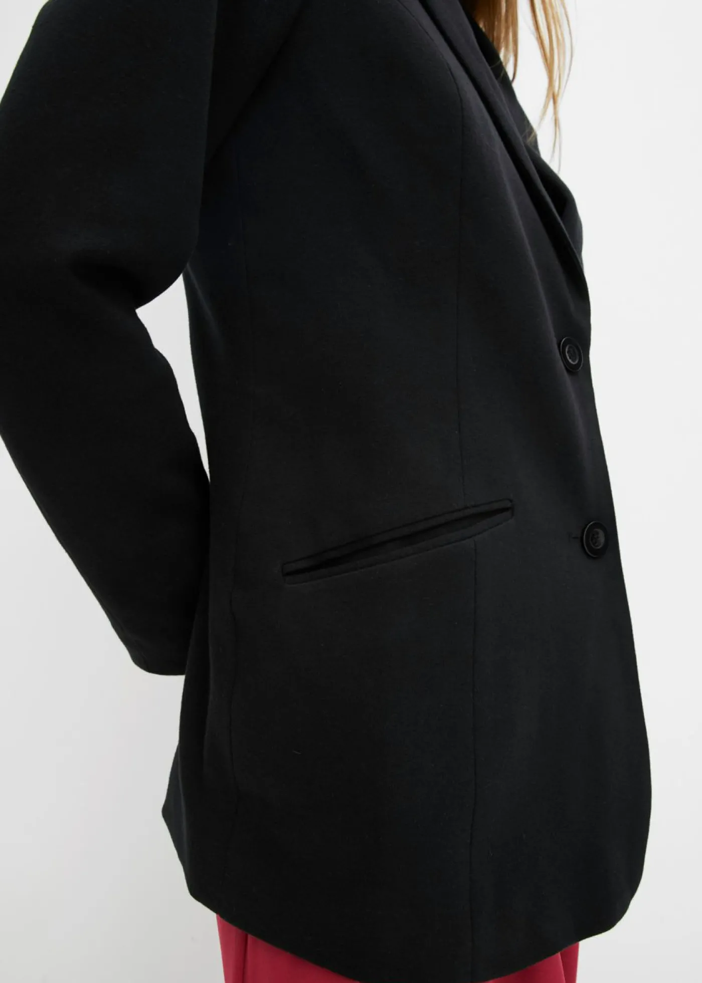 bonprix bonprix Americana larga de punto de algodón Negro Clearance