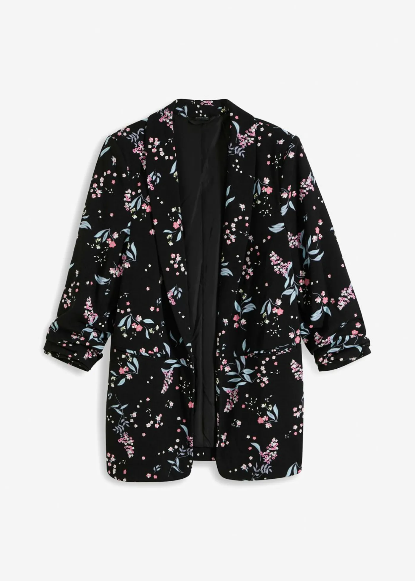 bonprix bonprix Americana larga estampada Negro con flores Discount