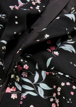 bonprix bonprix Americana larga estampada Negro con flores Discount