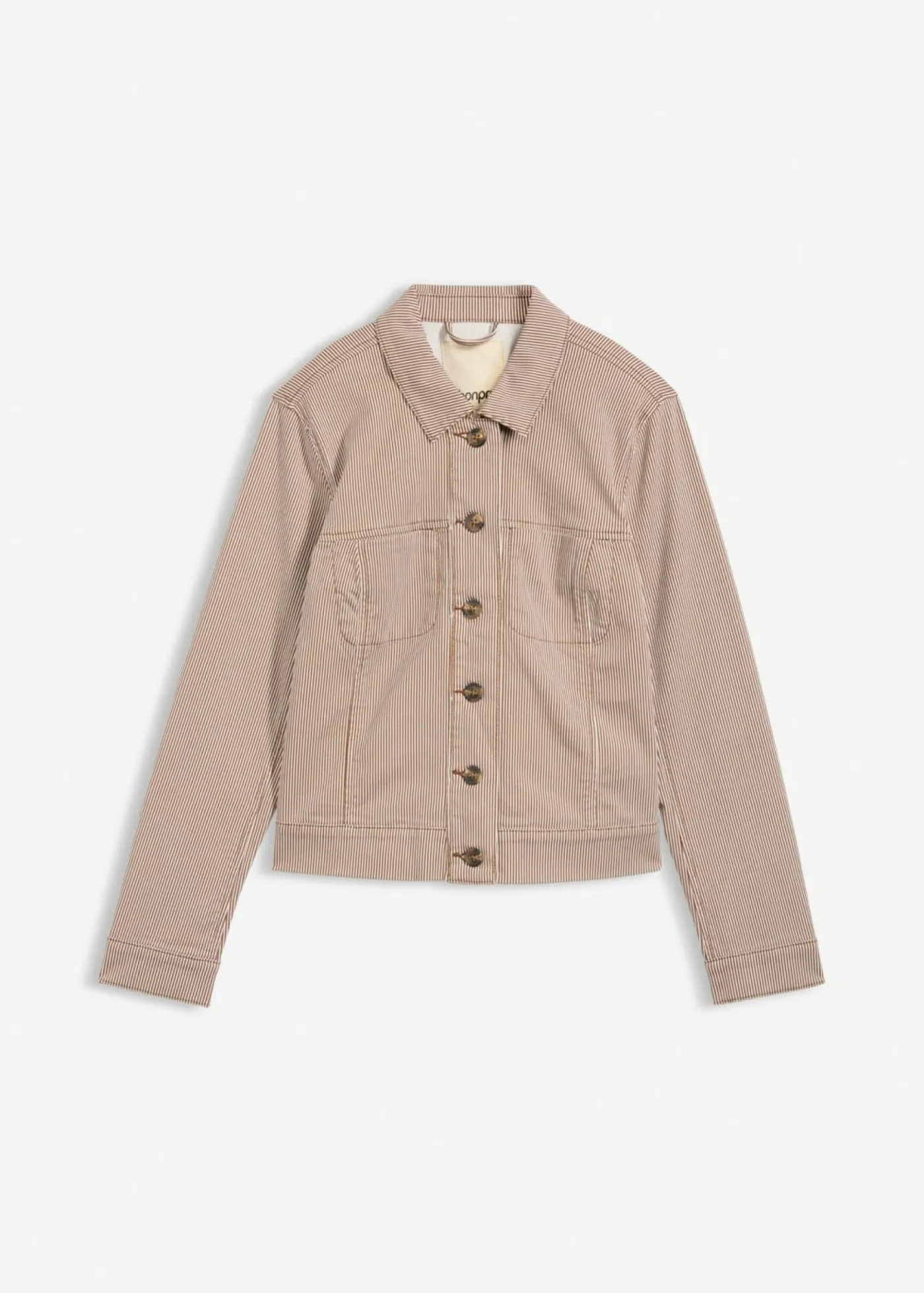 bonprix bonprix Anorak marrón castaño con rayas