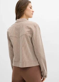 bonprix bonprix Anorak marrón castaño con rayas