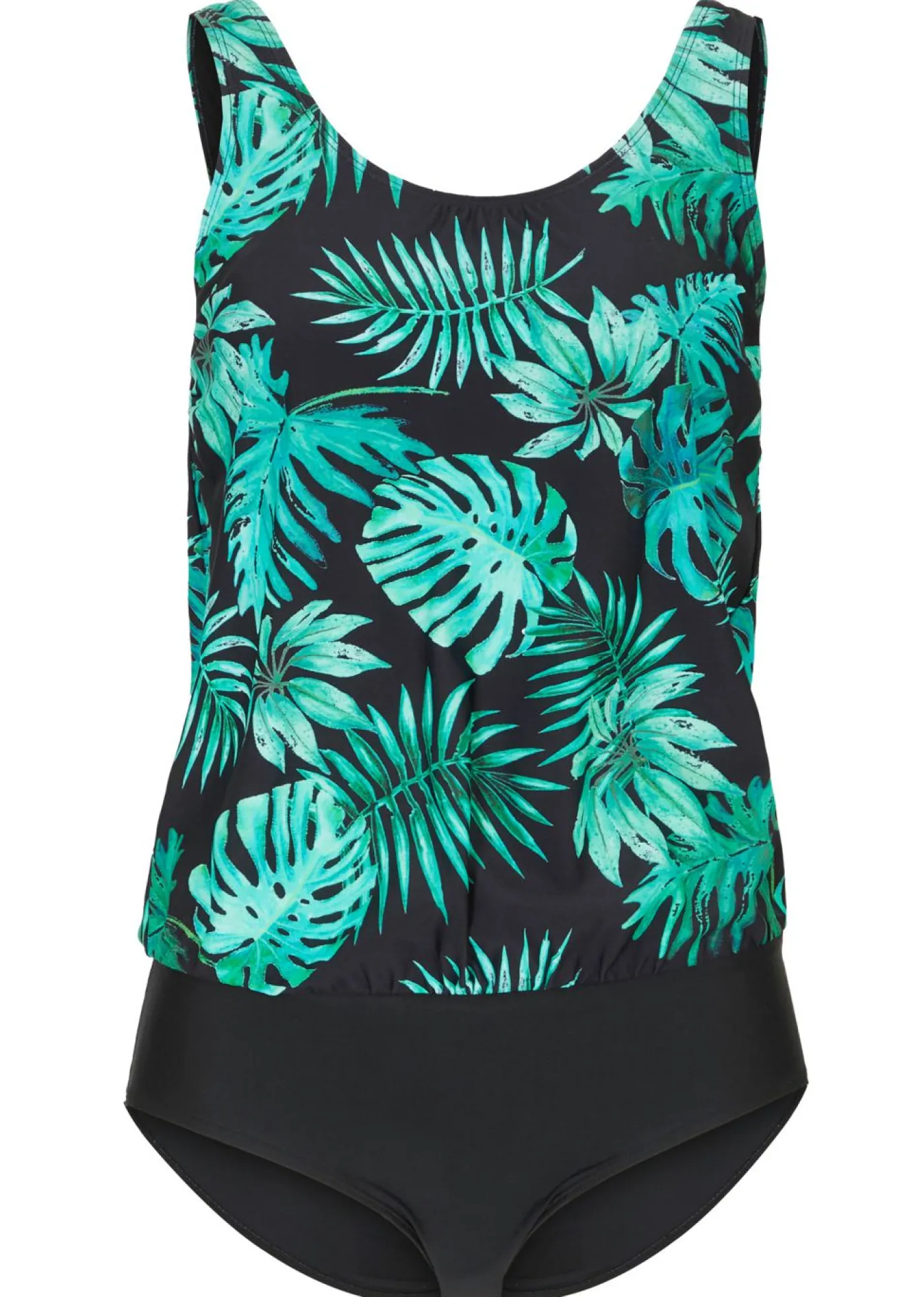 bonprix bonprix Bañador Negro-verde de flores Hot