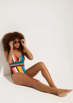 bonprix bonprix Bañador multicolor con rayas Clearance