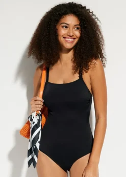 bonprix bonprix Bañador con escote cuadrado Negro New