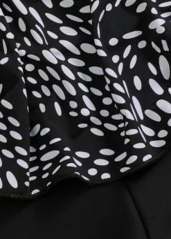 bonprix bonprix Bañador con pernera Negro-blanco de lunares Outlet