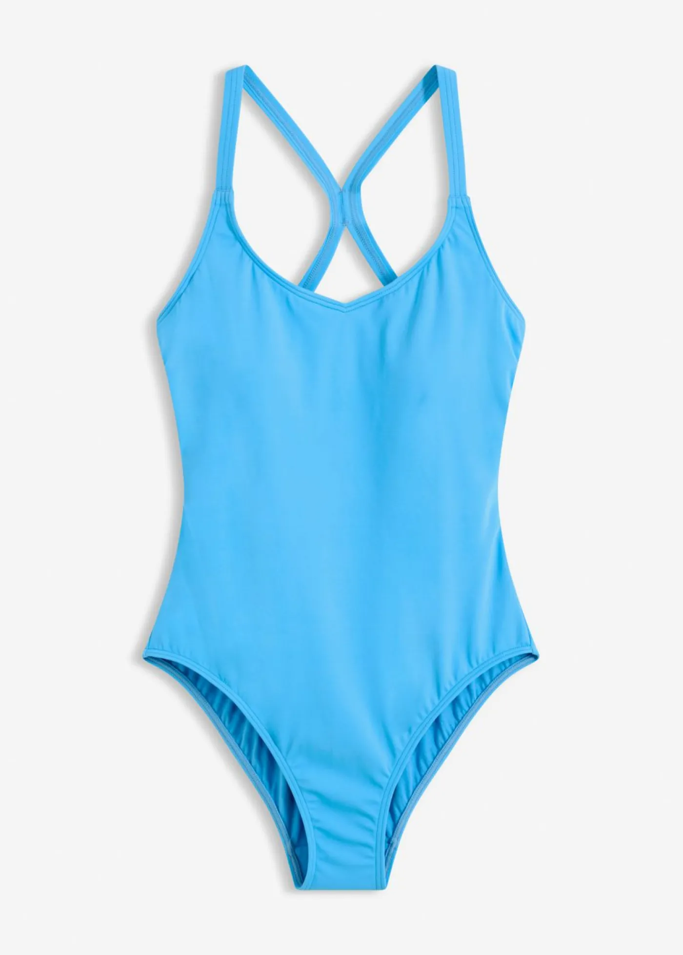 bonprix bonprix Bañador deportivo de material de secado rápido con espalda nadadora azul brillante Discount