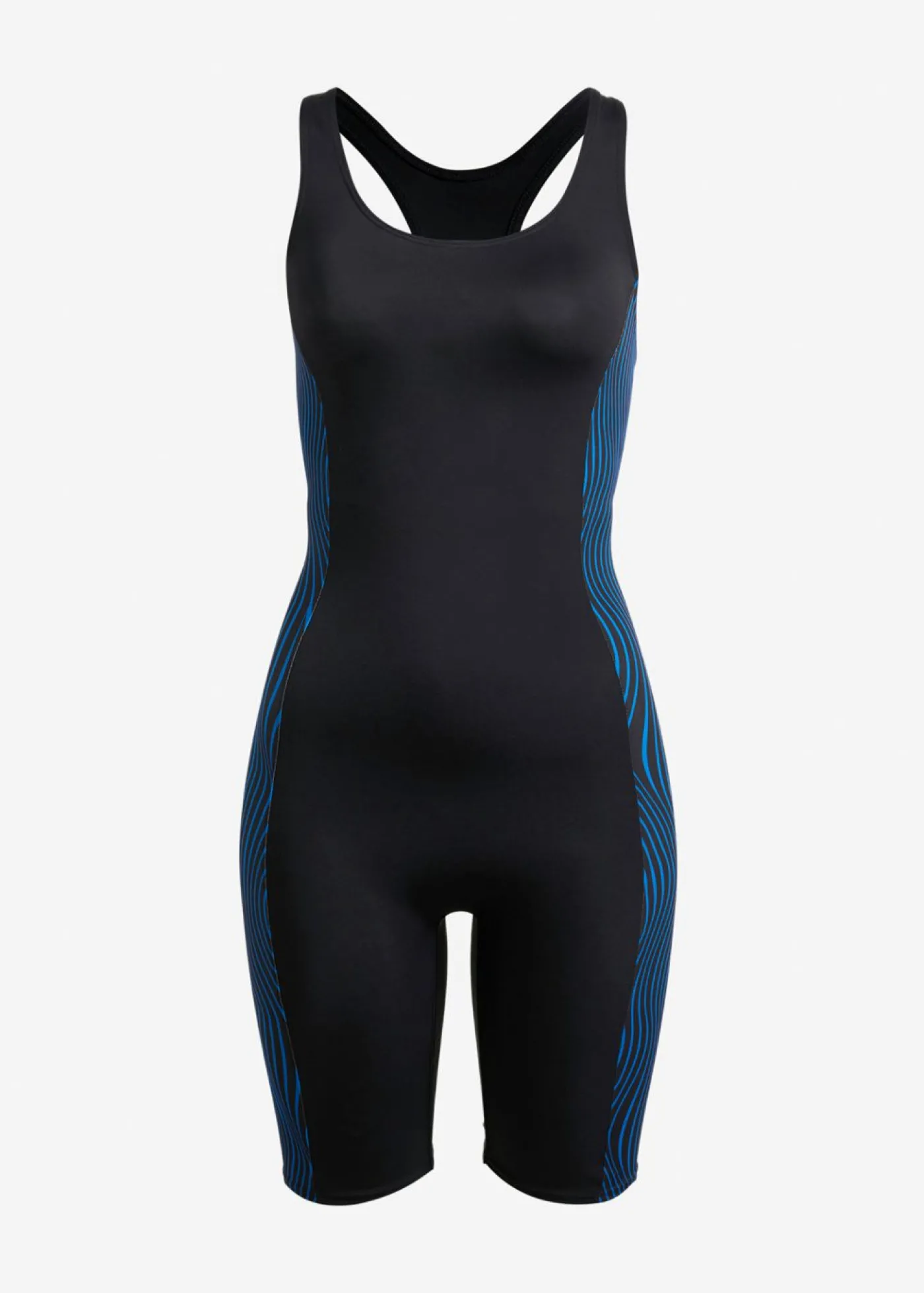 bonprix bonprix Bañador deportivo de material de secado rápido con perneras Negro/Azur Sale