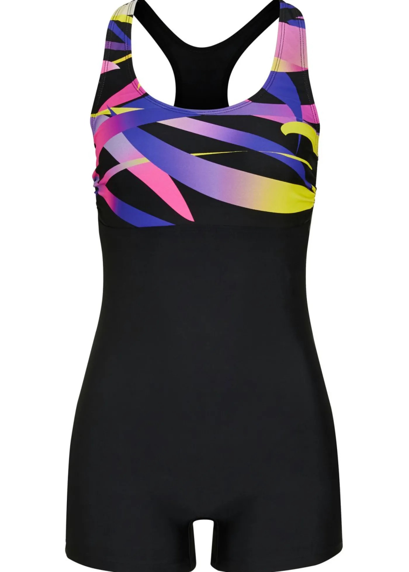 bonprix bonprix Bañador deportivo de material de secado rápido con perneras Negro multicolor Outlet