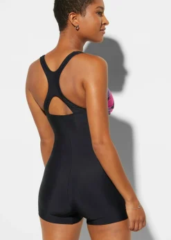 bonprix bonprix Bañador deportivo de material de secado rápido con perneras Negro multicolor Outlet