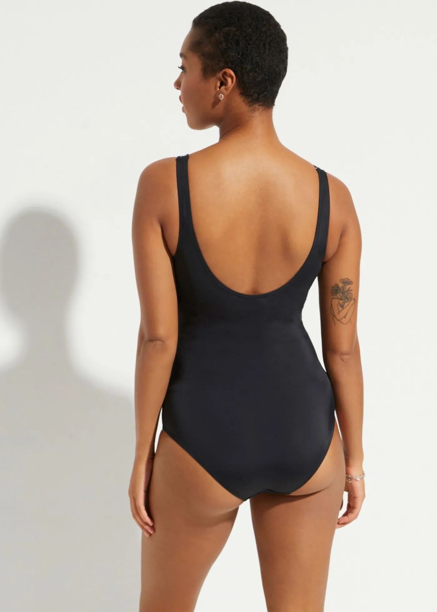 bonprix bonprix Bañador premamá Negro-blanco Clearance