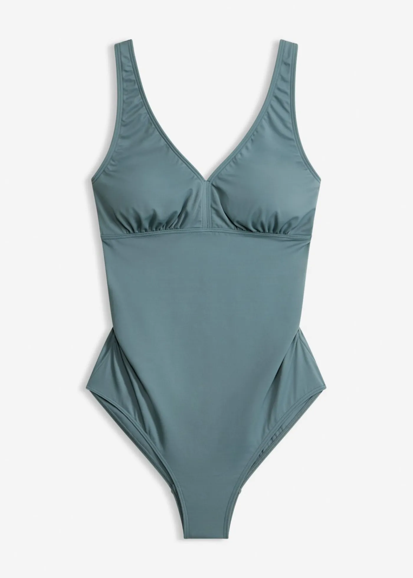 bonprix bonprix Bañador premamá con escote en V Verde eucalipto New