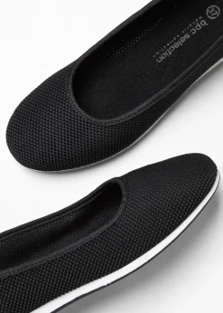 bonprix bonprix Bailarinas cómodas con ajuste elástico Negro Hot