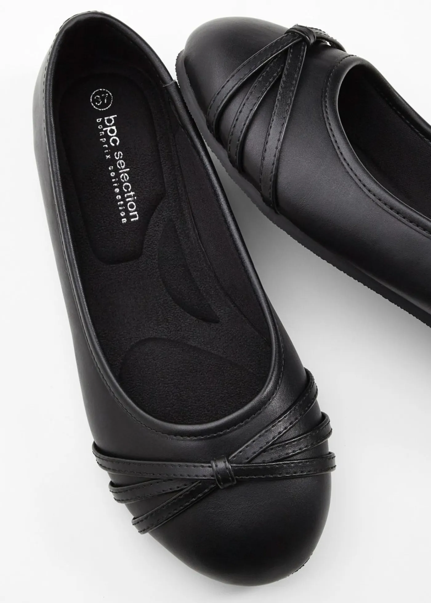 bonprix bonprix Bailarinas cómodas con ancho cómodo Marrón grisáceo Discount