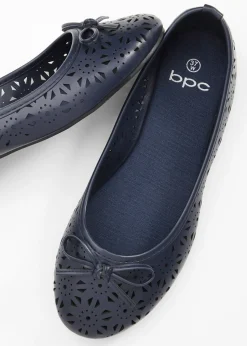 bonprix bonprix Bailarinas con ancho cómodo Azul Clearance