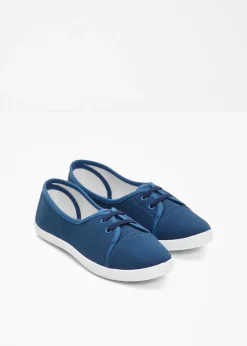 bonprix bonprix Bailarinas con cordones decorativos Azul marino