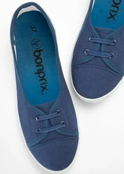 bonprix bonprix Bailarinas con cordones decorativos Azul marino