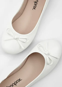 bonprix bonprix Bailarinas con lazo Blanco Best