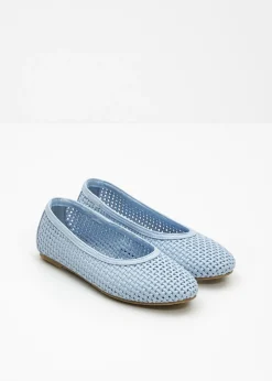 bonprix bonprix Bailarinas de material suave Azul claro Online