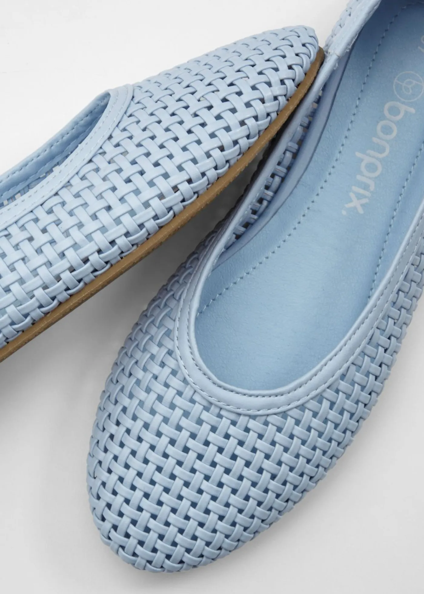 bonprix bonprix Bailarinas de material suave Azul claro Online