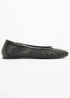 bonprix bonprix Bailarinas de material suave Negro