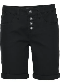 bonprix bonprix Bermuda elástica Negro