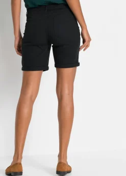 bonprix bonprix Bermuda elástica Negro