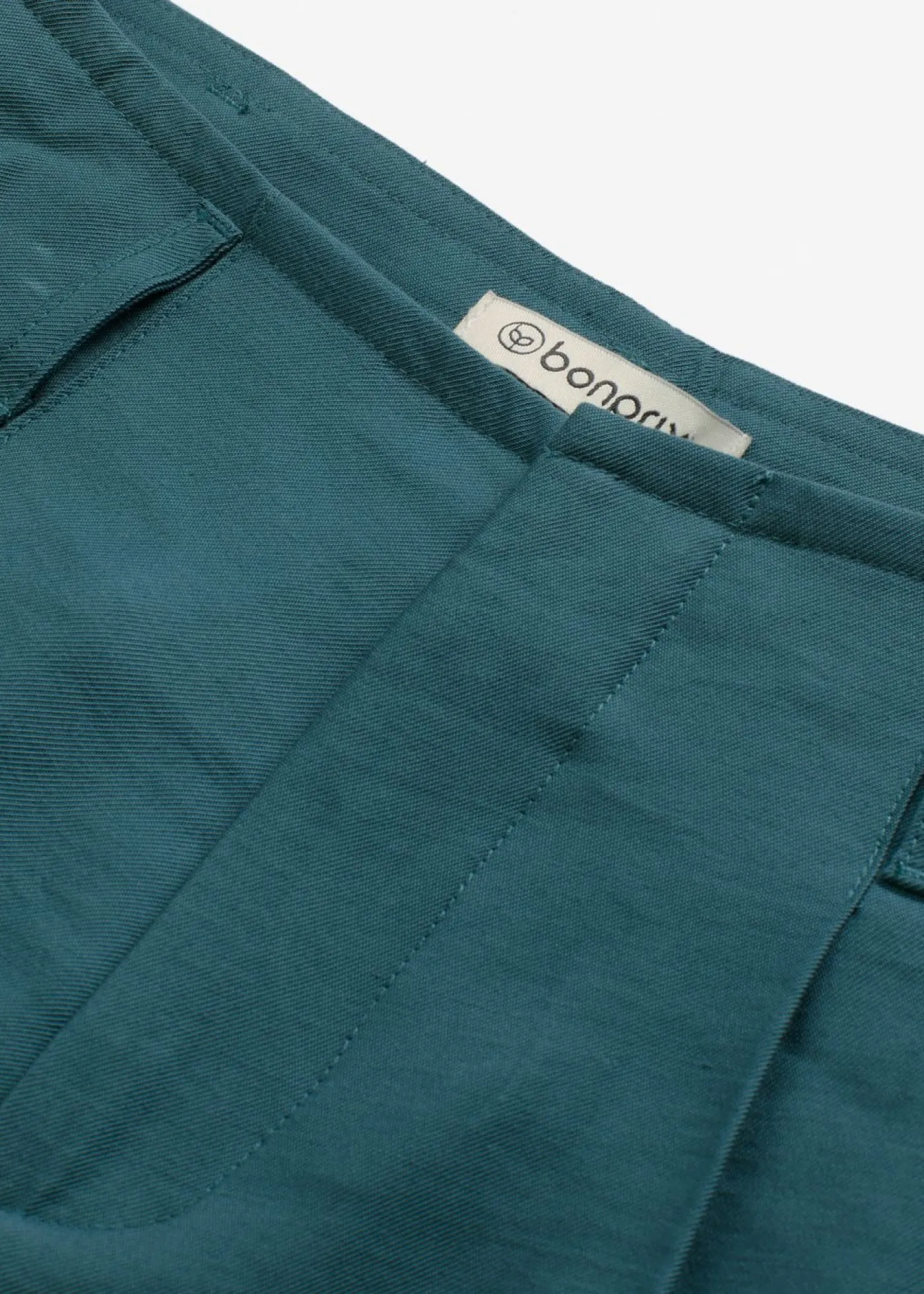 bonprix bonprix Bermudas anchas con pinzas verde pimiento Discount