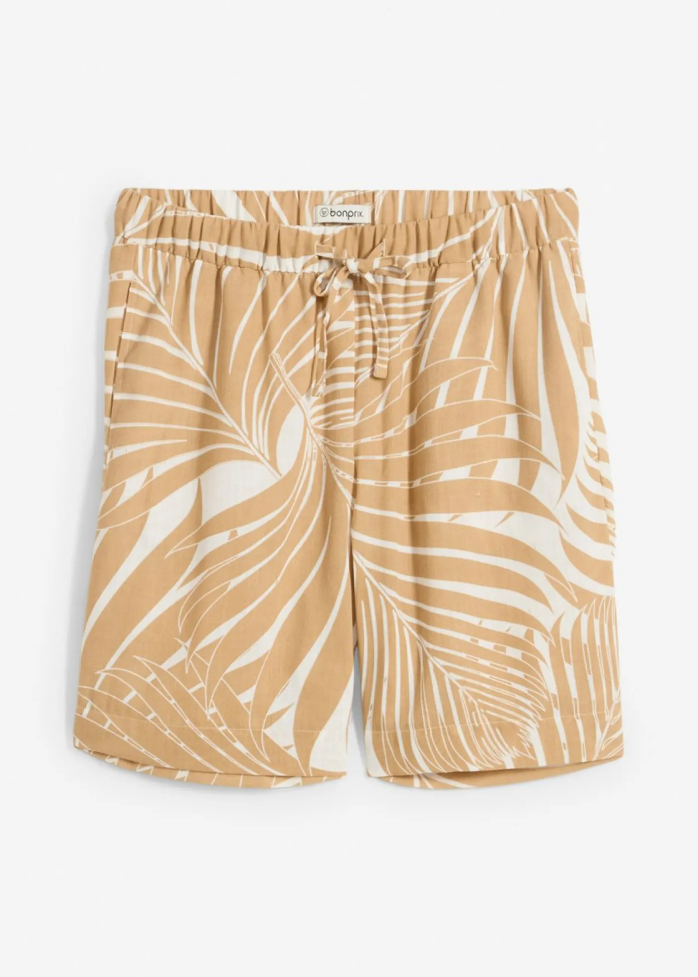 bonprix bonprix Bermudas con cintura elástica blanco lana-beige nuevo Best