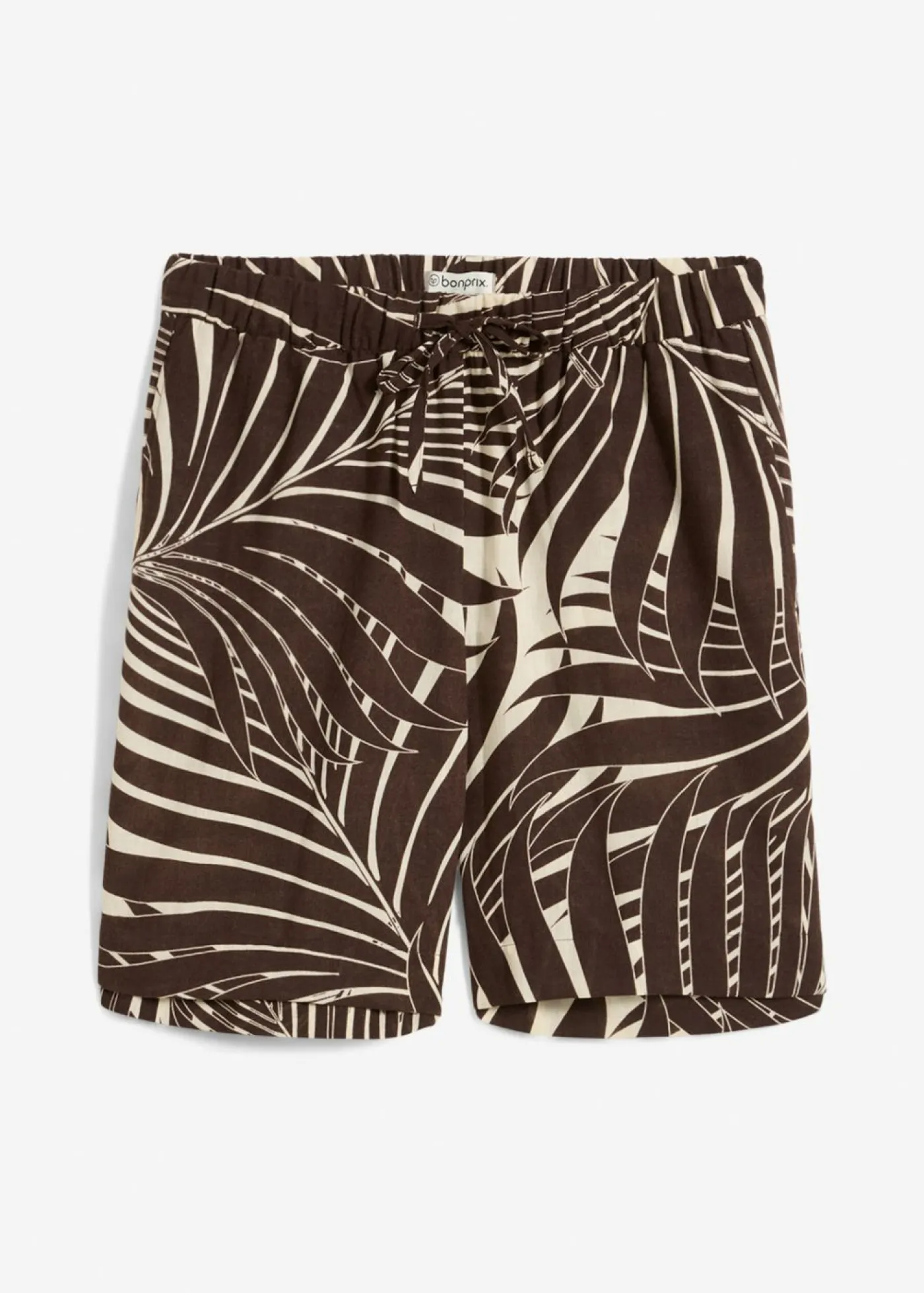 bonprix bonprix Bermudas con cintura elástica crudo-marrón oscuro Outlet