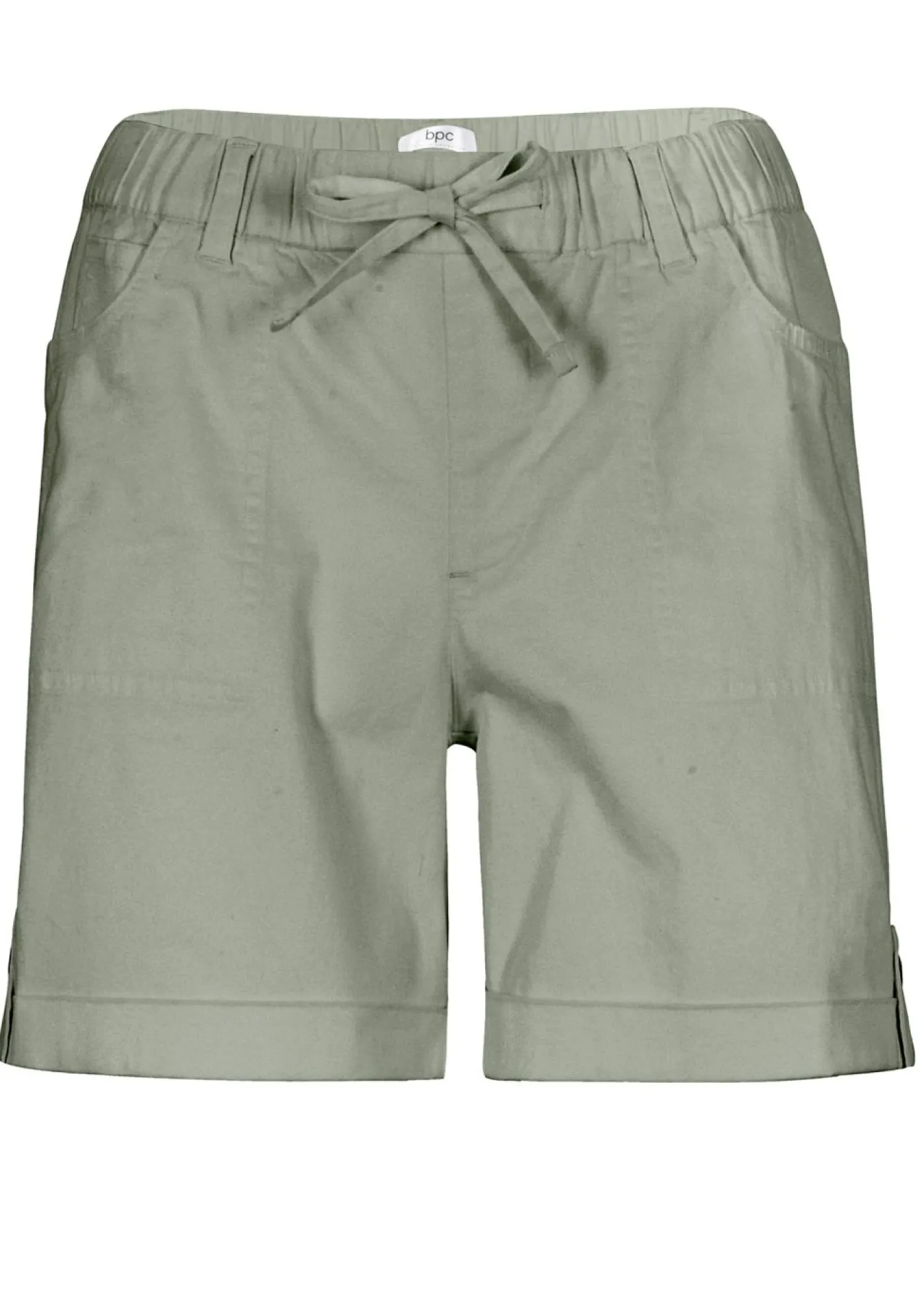 bonprix bonprix Bermudas de algodón con cinturilla elástica Verde Online